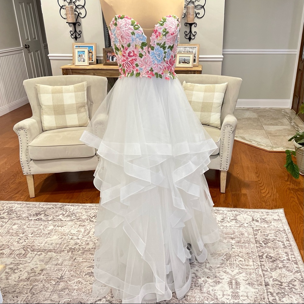 Gorgeous Camille La Vie ball gown dress perfect for prom, sweet 16th and formal